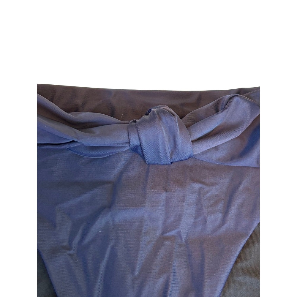 NEW‎ J.Crew Bikini Bottom Navy Blue Womens XS High Waisted Knot Front BC110 - Picture 3 of 8